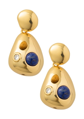 Eliou Analu Earrings in Metallic Gold.