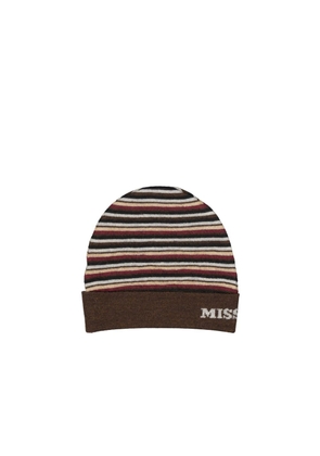 Missoni Brown Wool Beanie - UNI