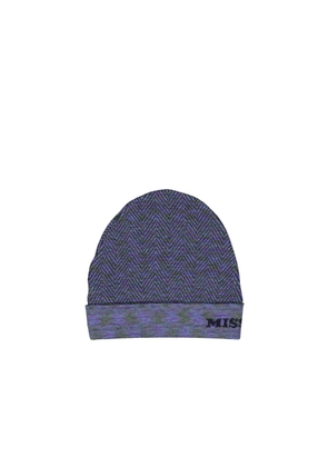 Missoni Purple Wool Beanie - UNI