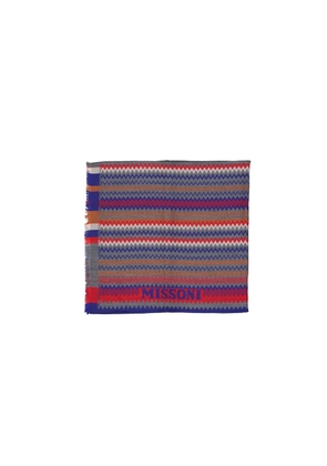 Missoni Blue Wool Scarf