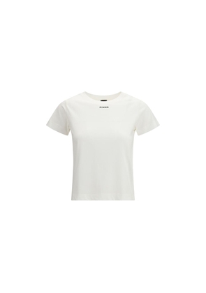 PINKO White Cotton T-Shirt - L