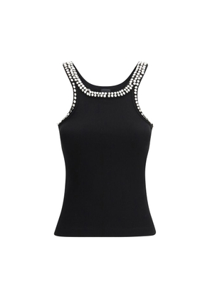PINKO Black Cotton Top - M
