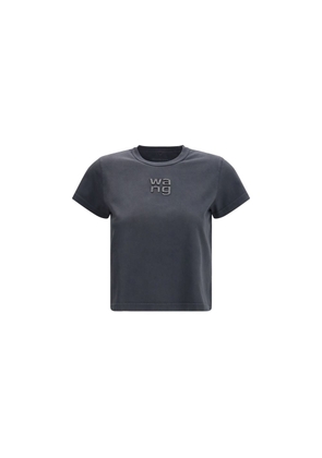 Alexander Wang Black Cotton T-Shirt - L