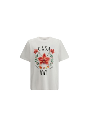 Casablanca White Cotton T-Shirt - L