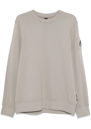 Moose Knuckles logo-plaque sweatshirt - Grey