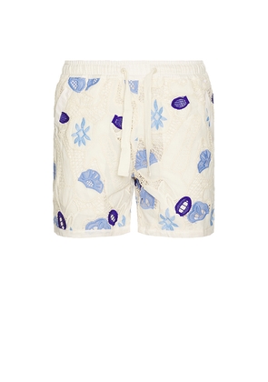 Agua Bendita Maury Shorts in White. Size 36. Also in 38.