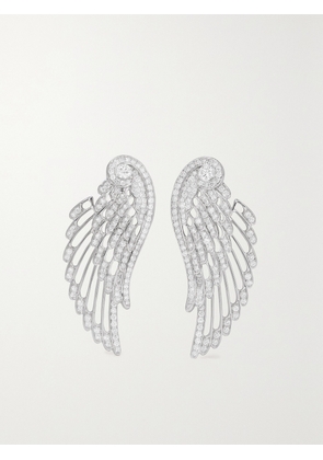 Garrard - Wings Embrace 18-karat White Gold Diamond Earrings - One size