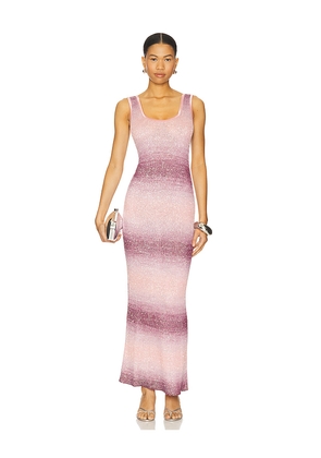 ASTA RESORT Josephine Maxi Dress in Purple. Size L. Also in S, XL, XS.
