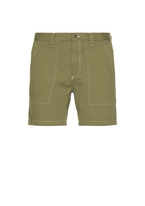 Corridor Bedford Cord Camp Pocket Shorts in Olive. Size 33. Also in 36.