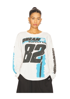 DAYDREAMER Dream Supply Co Long Merch Long Sleeve in White. Size L. Also in S, XS.
