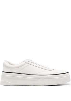 Jil Sander leather sneakers - White