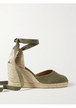 CASTAÑER - + Net Sustain Carina 80 Canvas Wedge Espadrilles - Green - IT35,IT36,IT37,IT38,IT39,IT40,IT41