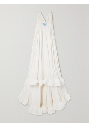 Lanvin - Ruffled Chiffon Gown - Off-white - FR 34,FR 36,FR 38,FR 40,FR 42,FR 44,FR 46