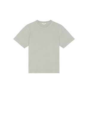 AGOLDE Asha Mock Neck Tee in Grey. Size L. Also in S, XL/1X.