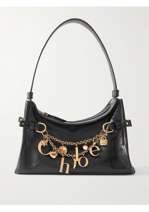 Chloé - Embellished Leather Shoulder Bag - Black - One size