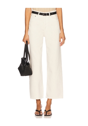 AGOLDE Ren High Rise Wide Leg in Ivory. Size 24. Also in 30, 34.