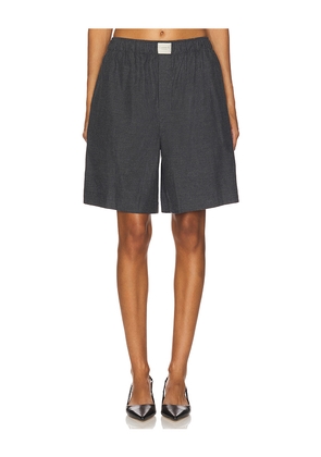Comme Si La Boxer Bermuda Flannel Short in Grey. Size S. Also in XS.