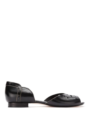 Sarah Chofakian leather ballerinas - Black