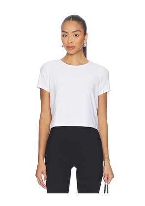 Beyond Yoga Featherweight Supreme Cropped Tee in White. Size S. Also in XS.