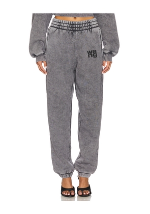 Alexander Wang Essential Terry Classic Sweatpant in Grey. Size M. Also in S.