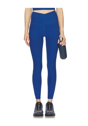Beyond Yoga Spacedye At Your Leisure High Waisted Midi Legging in Royal. Size L. Also in M, S, XL, XS.