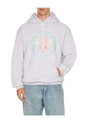 Casablanca Dance Joy Hooded Sweatshirt in Grey. Size L. Also in M, S, XL/1X, XXL/2X.