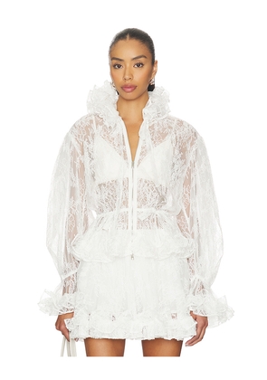 AKNVAS Elisa Lace Jacket in Ivory. Size 10. Also in 12, 4, 6, 8.