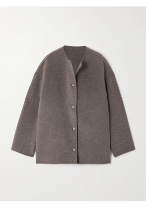 Loulou de Saison - Dunne Oversized Wool And Cashmere-blend Jacket - Brown - FR 34,FR 36,FR 38,FR 40,FR 42