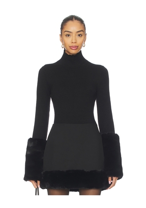 Apparis Mountain Cuff Turtleneck in Black. Size L. Also in S, XL, XS.