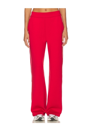 Beyond Yoga Piped Wide Leg Pant in Red. Size L. Also in M, S, XL, XS.