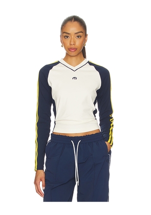 adidas Originals x Miaou Base Layer in Blue,White. Size L. Also in M, S, XL, XS.