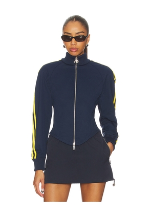 adidas Originals x Miaou Corset Track Top in Blue,Yellow. Size M. Also in S, XS.