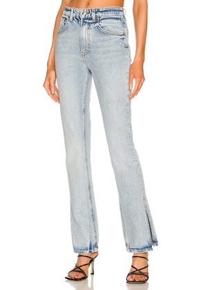 GRLFRND Harlow High Rise Boot Jeans in Denim-Light. Size 29. Also in 30, 31, 32.