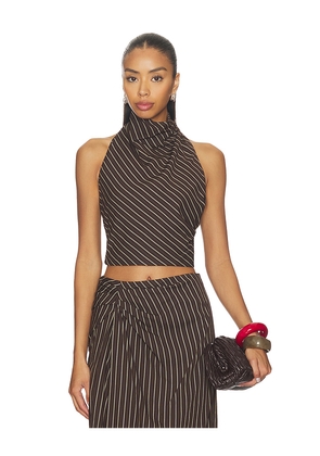 A.L.C. Lillian Top in Brown. Size 0. Also in 2, 8.