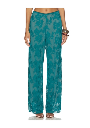 Especia Sophie Maxi Pants in Teal. Size L. Also in S, XL, XS.