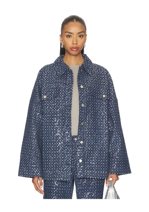 BY.DYLN Valentino Jacket in Blue. Size M. Also in S, XS.