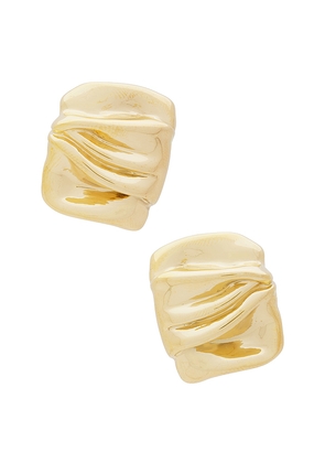 Heaven Mayhem Bunch Earrings in Metallic Gold.