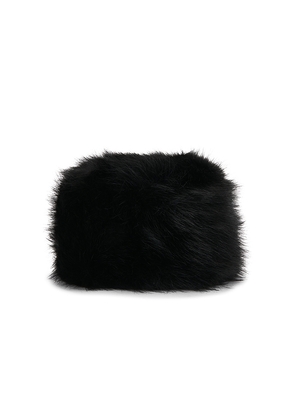 Apparis Margot Sable Pillbox Hat in Black.