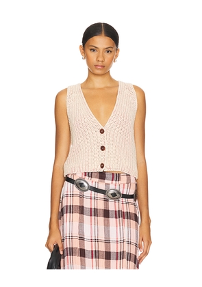 Free People Close To Me Vest in Blush. Size M. Also in S, XS.