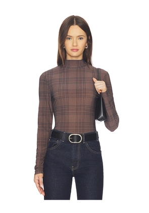 ASTR the Label Lida Top in Brown. Size L. Also in M, S, XL, XS.