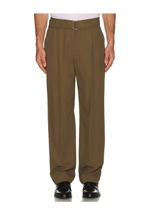 SIMKHAI Elvis Pleated Pull On Trousers in Green. Size M. Also in XL/1X.