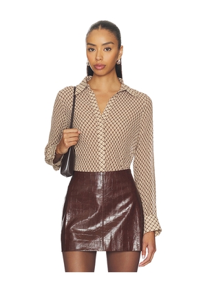 ASTR the Label Laurel Top in Brown. Size L. Also in M, S, XS.