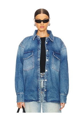 Icon Denim Noa Eco Overshirt in Denim-Medium. Size M. Also in S.