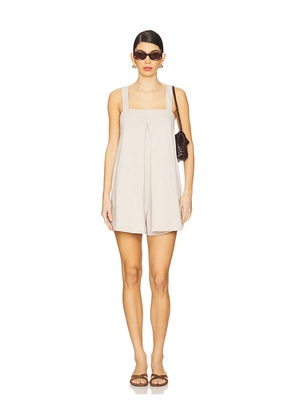 Free People x free-est Nichola Romper in Beige. Size L. Also in M, S, XL.