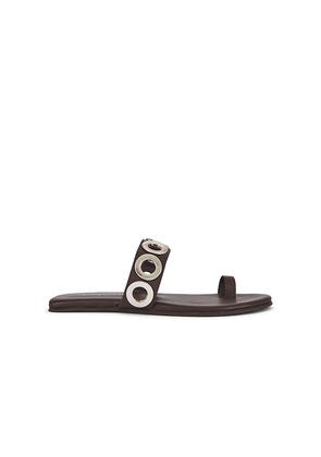 Jeffrey Campbell Riveted Sandals in Brown. Size 7. Also in 8.