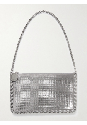 Stella McCartney - Falabella Embellished Satin Shoulder Bag - Silver - One size