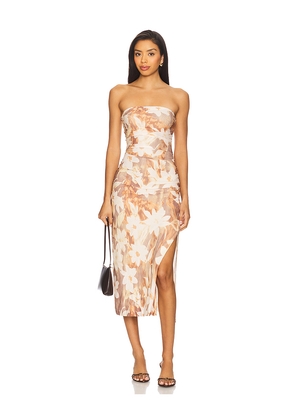 Free People Presley Midi Dress in Brown. Size L. Also in S, XS.