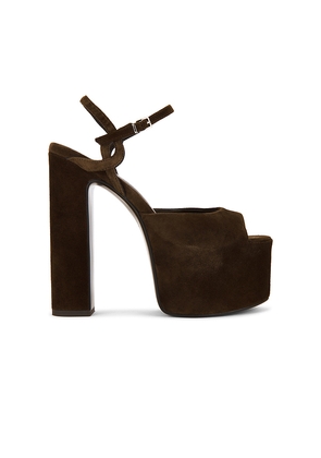 Jeffrey Campbell Ever-last Sandal in Chocolate. Size 7.5. Also in 8, 8.5, 9, 9.5.