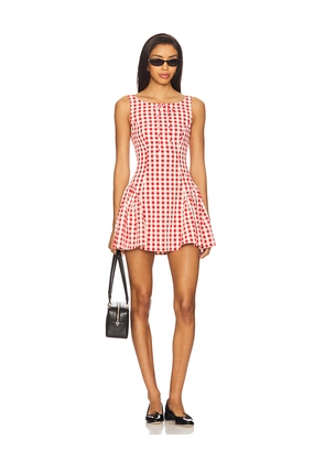 For Love & Lemons Scotch Bonnet Mini Dress in Red. Size S. Also in XL.