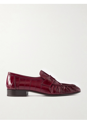 The Row - Eel Loafers - Burgundy - IT36,IT36.5,IT37,IT37.5,IT38,IT38.5,IT39,IT39.5,IT40,IT41,IT42